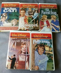 Lot of 5 Walt Disney Film Classics Collection VHS Tapes The Parent Trap  - Imagen 1 de 5