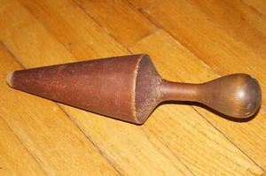Primitiver 11" Holz Holz Kegelförmiger Stößel für Lebensmittelsieb MCM Küchenwerkzeug - Bild 1 von 8