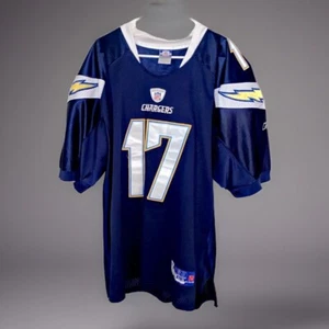 NFL Reebok Philip Rivers San Diego Chargers Football Jersey Blue Sz 54 - Picture 1 of 6