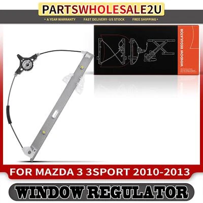 Window Regulator Front Left for Mazda 3 2010 2011 2012 2013 3 Sport w/o Motor - Image 1 of 4