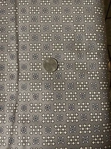1800's Reproduction cotton fabric Greige Goods by Marcus silver 310238 - Picture 1 of 2