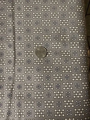 1800's Reproduction cotton fabric Greige Goods by Marcus silver 310238 - Image 1 of 2