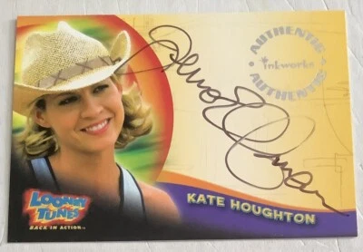 Tarjeta A2 2003 Jenna Elfman Inkworks automática/autografiada Looney Toons Back In Action Foto 1 de 2
