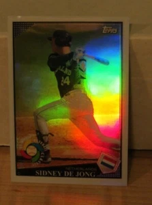 2009 Topps World Baseball Classic Refractor Sidney De Jong #5 Netherlands - Picture 1 of 6