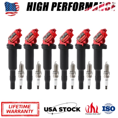 Paquete de 6 bobinas de encendido 0221504470 + bujía IRIDIO BMW E46 E60 E90 X3 X5 Foto 1 de 4