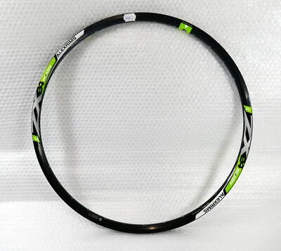 Alexrims ZX 24 RFR Mountainbike Disc Felge Alu schwarz/grün 26" 559x 19 32L Cube - Bild 1 von 4