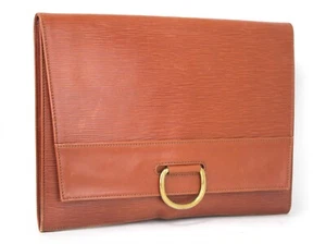 LOUIS VUITTON Jena Clutch Bag Brown Epi Leather Accessories Second Bag France - Picture 1 of 24