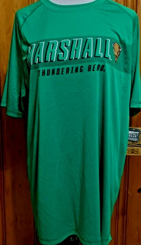 NCAA Marshall University THUNDERING HERD T-Shirt Size 2XL  100% Polyester Cover