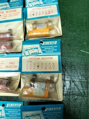 Slot Car 1/32 Parma Controller Resistors, 1:32 Vintage NOS - Immagine 1 di 4