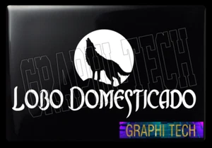 LOBO DOMESTICADO STICKER CALCOMANIA DECAL DE VINILO 11" - Foto 1 di 18
