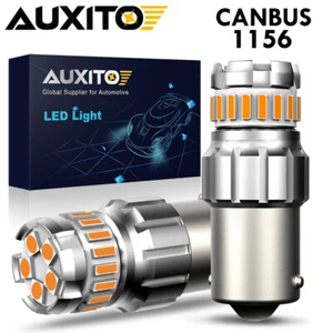 Bombillas intermitentes LED intermitentes delanteras 1156 7506 3497 amarillo ámbar 3000K 2x - Imagen 1 de 12