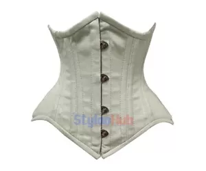 Women Sexy Underbust Cotton Corset Victorian Waist Trainer Shapher Corset C4102C - Picture 1 of 5