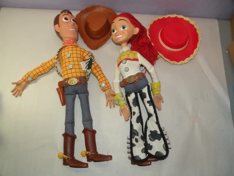 15 Inch Pull String Talking Woody Jessie Dolls with Hats Toy Story Disney Pixar Cover