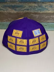 Los Angeles Lakers Hat Cap Fitted Adult 7 5/8 Adidas Championship Patches - Picture 1 of 10