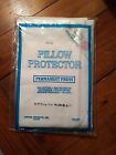 Vtg Freund Pillow Protector Zipper - White - Size King - Brand New -Made In USA 