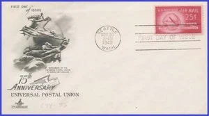 USA4 #C44 U/A ARTCRAFT FDC Plane & Globe - Picture 1 of 1
