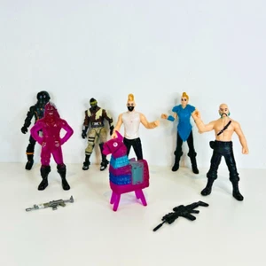 Fortnite Figures Bundle Joblot 7x Loot Llama Dark Voyager Purple Jelly Man - Picture 1 of 17