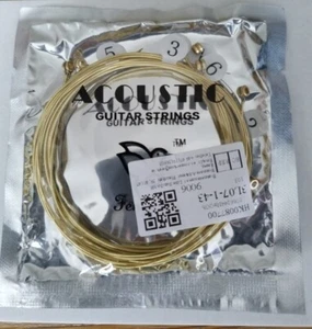 ACOUSTIC GUITAR STRINGS SET OF 6 HIGH QUALITY STRINGS. Sale Price - Picture 1 of 1