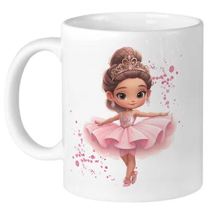 Personalisierte Tasse Ballerina zur Einschulung für Mädchen Keramik 330ml - Bild 1 von 7