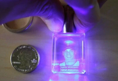 Justin Morneau Minnesota Twins Light Up Glass Keychain Key Ring #30495 - Image 1 of 4