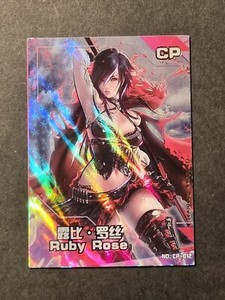 RUBY ROSE - RWBY - GODDESS STORY - CARNIVAL - WAIFU - HOLO CARD - CP-012