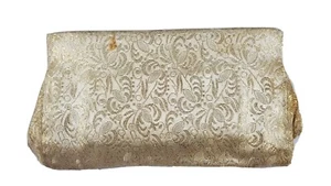Vintage BOBBIE JEROME 1950's Metallic Gold Clutch Purse COLLECTIBLE - RARE - Picture 1 of 12