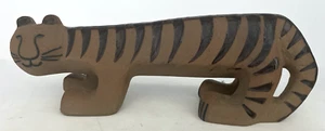 LISA LARSON Gustavsberg MCM Scandinavian Figurine Afrika Tiger Original Sticker - Picture 1 of 14