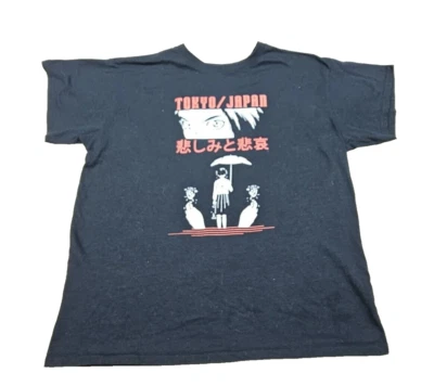 Camiseta Anime Bristol Brands Talla Grande Negra Con Diseño Tokio/Japón Foto 1 de 4