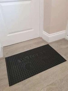 Non Slip Heavy Duty Rubber Floor Mat Outdoor Doormat Halfmoon Rectangle Shape* - Picture 1 of 67