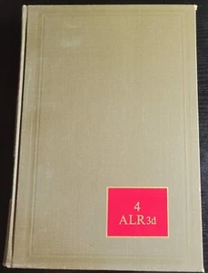 American Law Reports Volume 4 ALR3d Cases and Annotations 1965 with Supplement - Bild 1 von 19