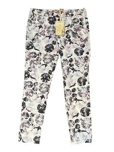 John Galliano Trousers Newspaper Print Straight Leg Floral Y14 U.K. 10/12 - Picture 1 of 22