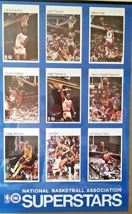 RARE NEW 1985 NBA SUPERSTARS SPORTS ILLUSTRATED POSTER JORDAN BIRD MAGIC DR J - Picture 1 of 4