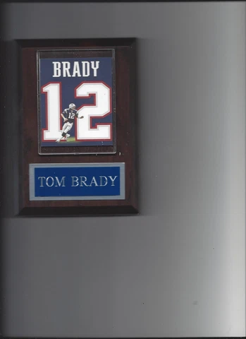 TOM BRADY JERSEY PLAQUE NEW ENGLAND PATRIOTS FOOTBALL NFL Cover
