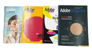 4 Issues Adobe Magazine 1995 1996 1997 Graphic Design Digital Media Vintage Ads - Imagen 1 de 24