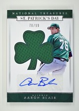 2016 Panini National Treasures #SPDS-AB Aaron Blair /99 St. Patrick's Day