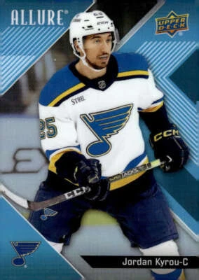 JORDAN KYROU 2024-25 Upper Deck Allure Base Refractor #76 NHL Blues  ID:129662 - Image 1 of 2