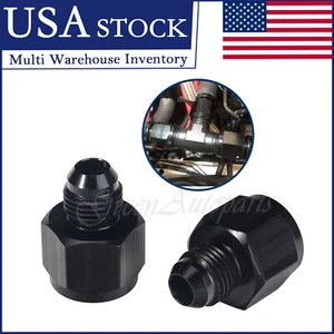 -8 AN Female To -6 AN Male Flare Fitting Reducer Adapter 8AN to 6AN Black - Picture 1 of 5