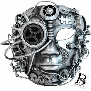 Steampunk Terminator Mask Mad Max Cosplay Halloween Costume Masquerade Ball Mask - Picture 1 of 4