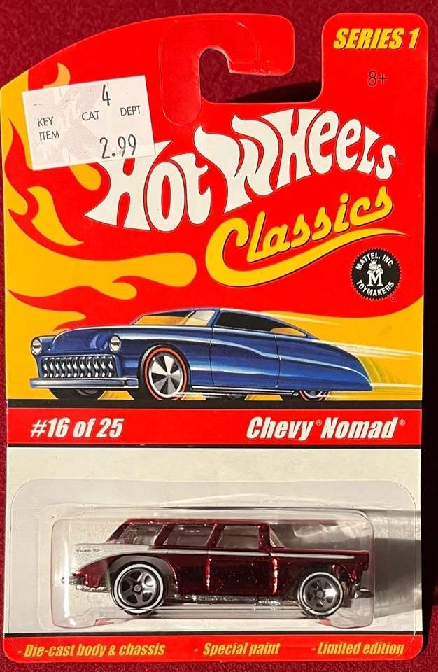 HOT WHEELS CLASSICS CHEVY NOMAD RED #16 OF 25 . SEE COMBINED  OFFERS ! - Image 1 of 1