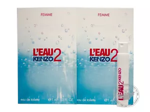 Perfume Vials (Trial Size) ~ Kenzo L'Eau 2 Pour Femme 1ml Edt Spray x 2 units - Picture 1 of 1