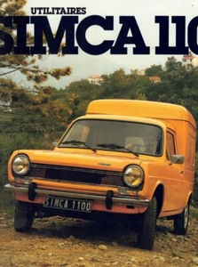 Catalogue brochure Simca 1100 utilitaires 08/1978 France - Bild 1 von 2