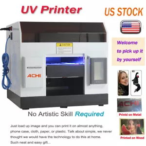 A4 UV Printer 6 Color for Phone case/cover Glass Metal Wood Embossed INK Maintop - Picture 1 of 9