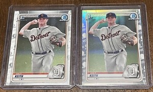 Colt Keith 2020 Bowman Chrome 1st Refractor  #BD-54 Detroit Tigers & Base Bonus