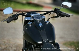 MANUBRIO HOLLYWOOD REPLICA HARLEY DAVIDSON SOFTAIL SLIM SPORTSTER DYNA BOBBER - Imagen 1 de 5