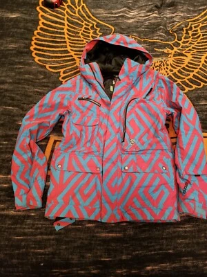 Burton Dryride Chaqueta Snowboard Rojo/Azul Sombreado Blanco Colección Talla XS Foto 1 de 4