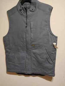 Brahma Mens Insulated Canvas Work Vest Zip Up W/Pockets Size M (38-40) Grey - Picture 1 of 8