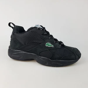 Women's LACOSTE 'Storm 96 Winter' Sz 6 US Shoes Black Suede | 3+ Extra 10% Off - Picture 1 of 9
