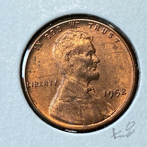 1952 Lincoln 1¢ rotbraun Stempelglanz K8 - Bild 1 von 2