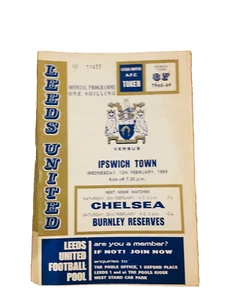 LEEDS UNITED V IPSWICH TOWN - DIVISION ONE - 12/2/1969 - Picture 1 of 1