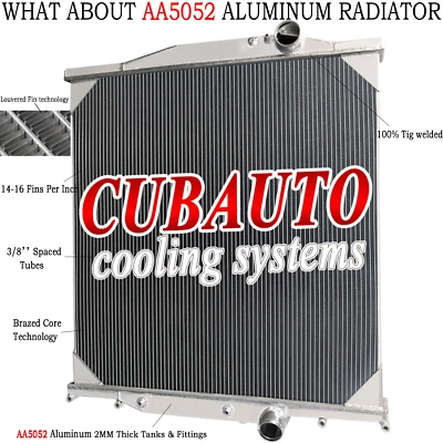 Full Aluminum 3 Rows Radiator For Volvo VNL VN VNM With Oil Cooler US STOCK - Изображение 1 из 4